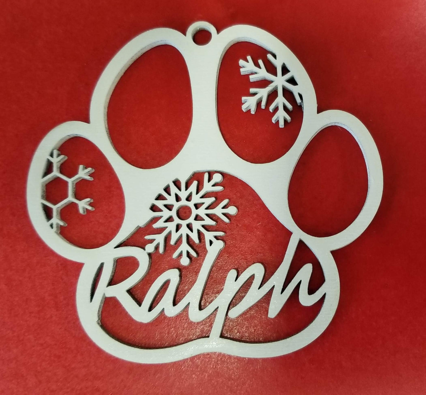 Christmas Pawprint Ornament