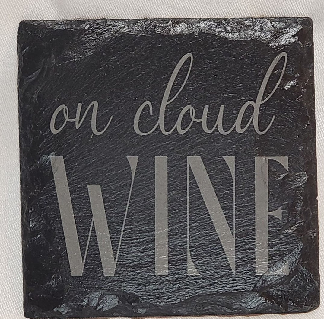 Slate Coasters Custom Laser Engraved