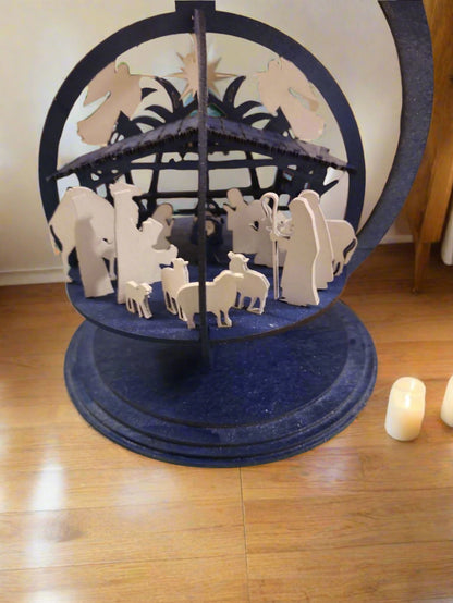 3d hanging nativity