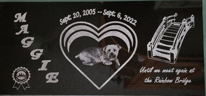 Granite Pet Memorial – Personalized