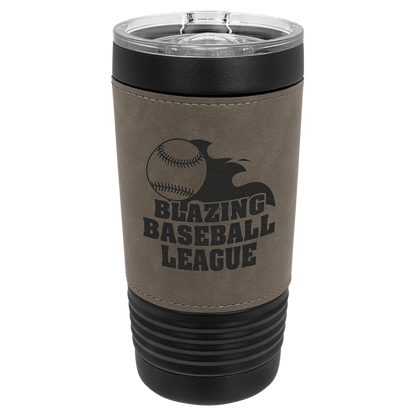 Drinkware Tumblers with Leatherette Grip 20 oz