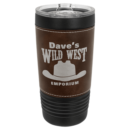 Drinkware Tumblers with Leatherette Grip 20 oz