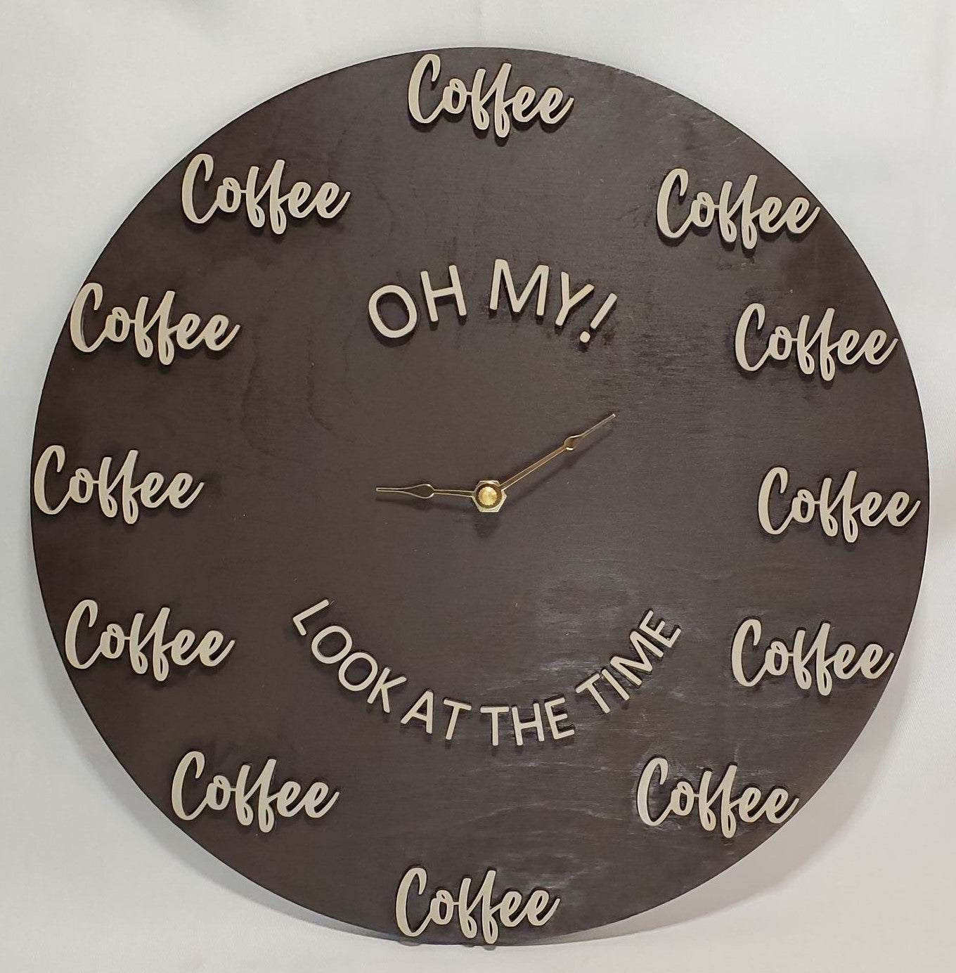 Coffee Anytime Clock available 11 inch or 17 inch - 18 inch image