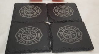 Slate Coasters Custom Laser Engraved