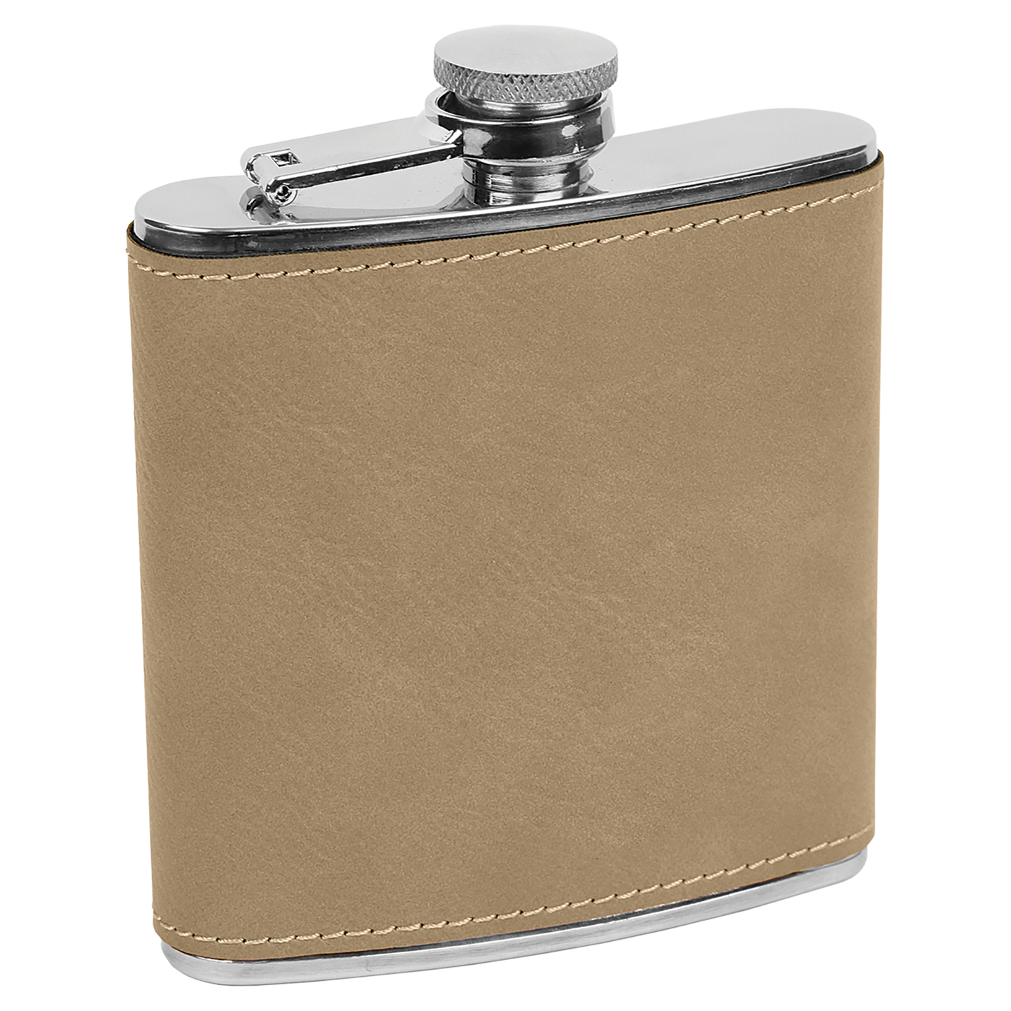 Polar Camel Flask 6 oz - Powder Coat and Learette