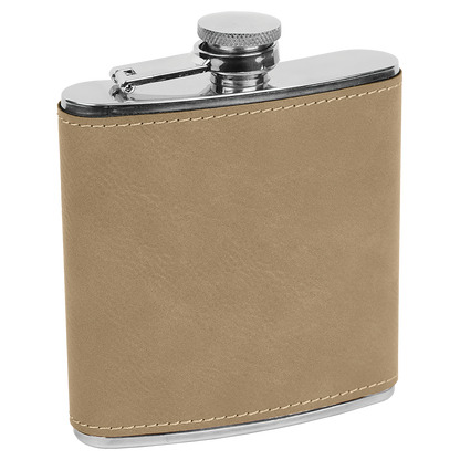 Polar Camel Flask 6 oz - Powder Coat and Learette