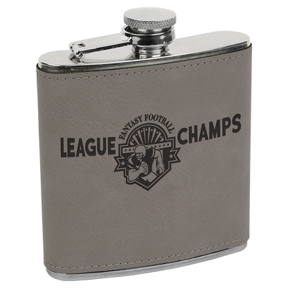 Polar Camel Flask 6 oz - Powder Coat and Learette