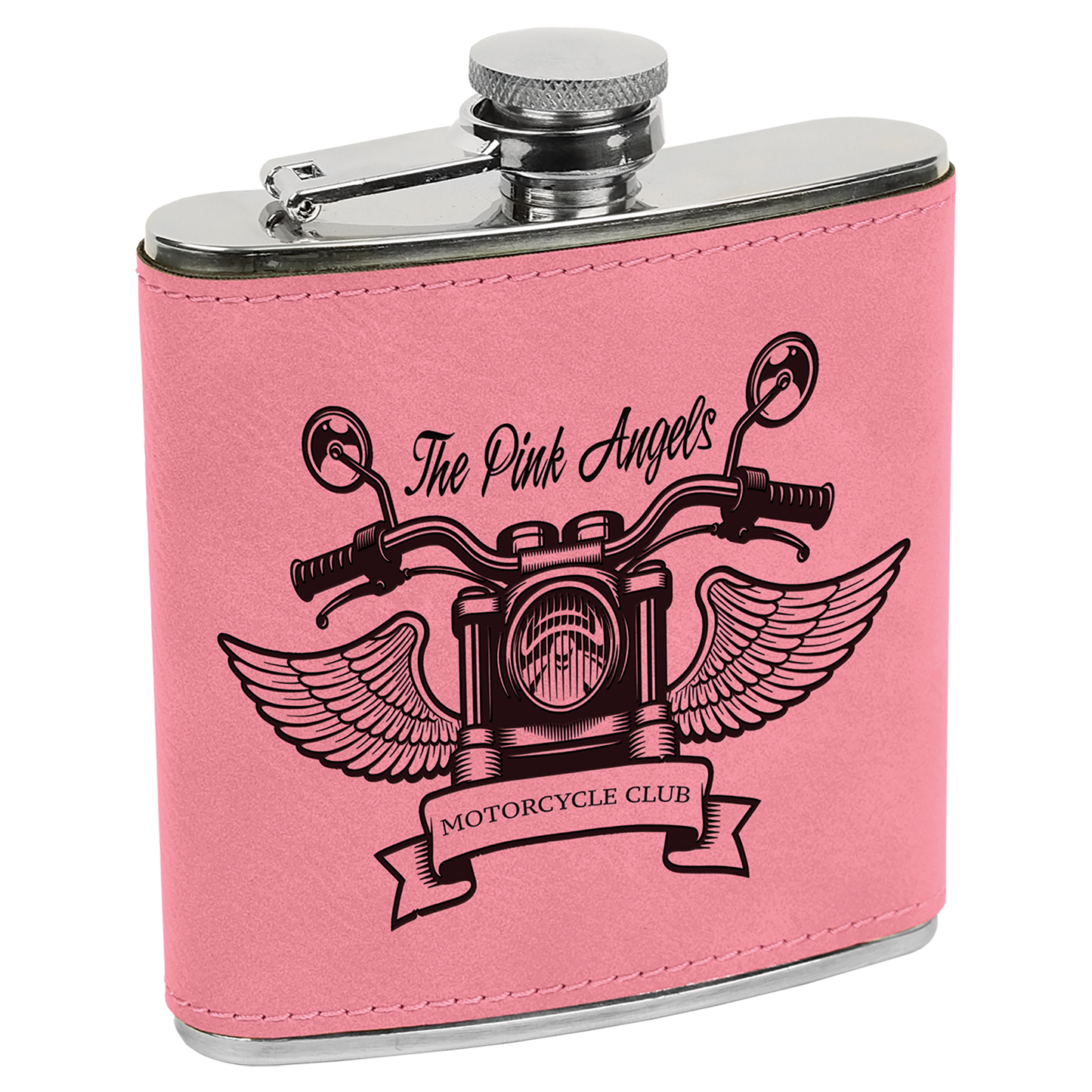 Polar Camel Flask 6 oz - Powder Coat and Learette