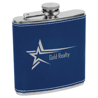 Polar Camel Flask 6 oz - Powder Coat and Learette