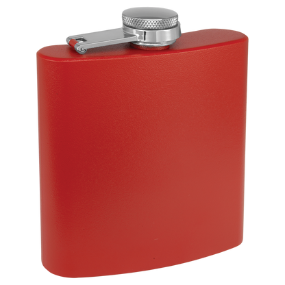 Drinkware Flask 6 oz Powder Coated - Red image