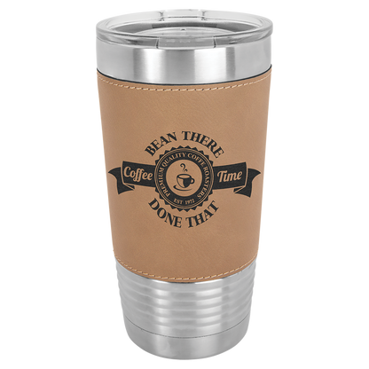 Drinkware Tumblers with Leatherette Grip 20 oz