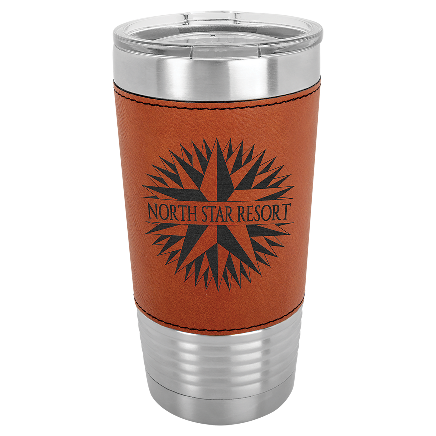 Drinkware Tumblers with Leatherette Grip 20 oz