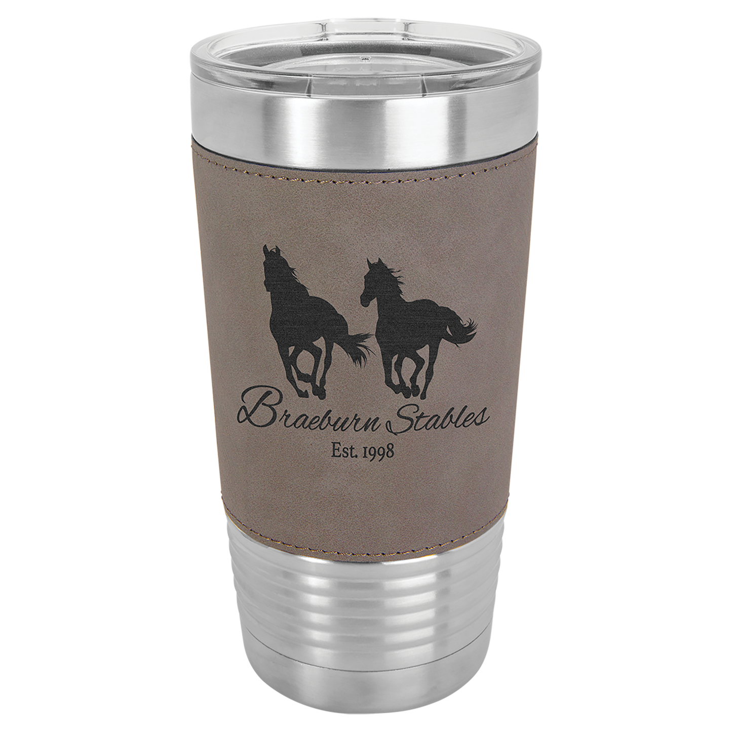 Drinkware Tumblers with Leatherette Grip 20 oz