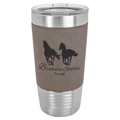 Drinkware Tumblers with Leatherette Grip 20 oz