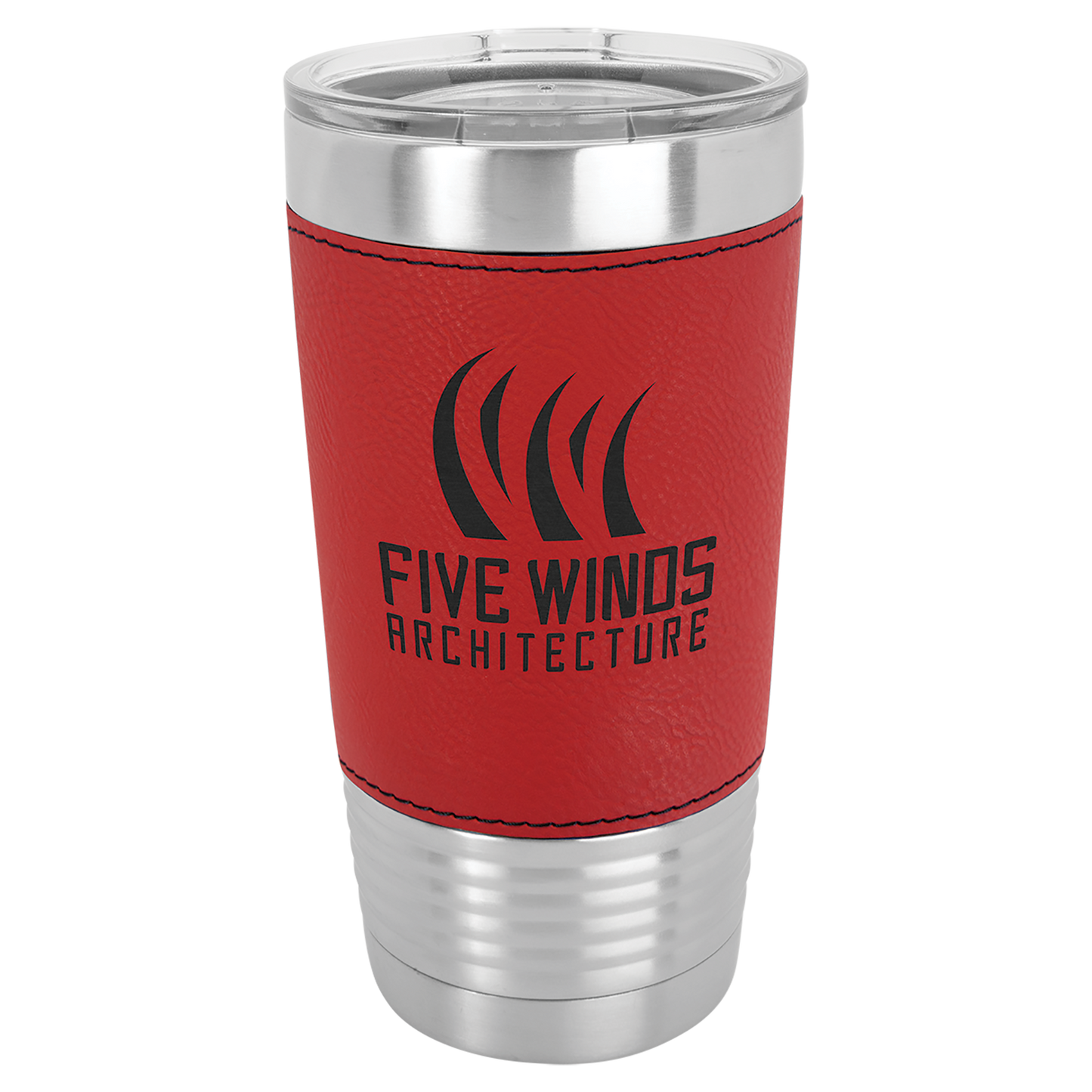 Drinkware Tumblers with Leatherette Grip 20 oz