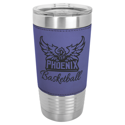 Drinkware Tumblers with Leatherette Grip 20 oz