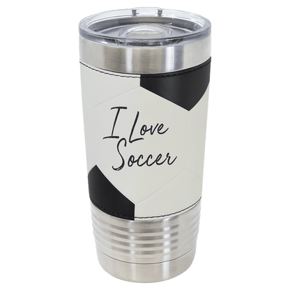 Drinkware Tumblers with Leatherette Grip 20 oz