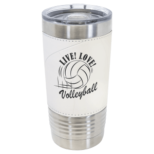 Drinkware Tumblers with Leatherette Grip 20 oz