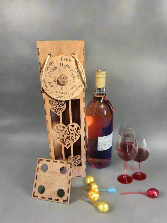 "To Wine Or Not To Wine" Spinner Wine Gift Box