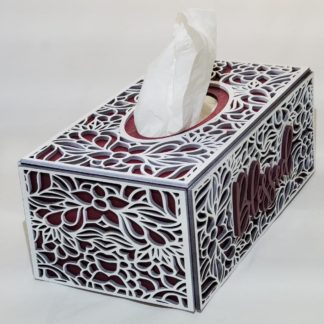 Tissue Box Cover-Wooden-Custom Laser-Engraved